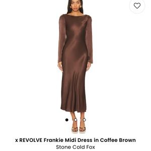 Brown long sleeve dress REVOLVE